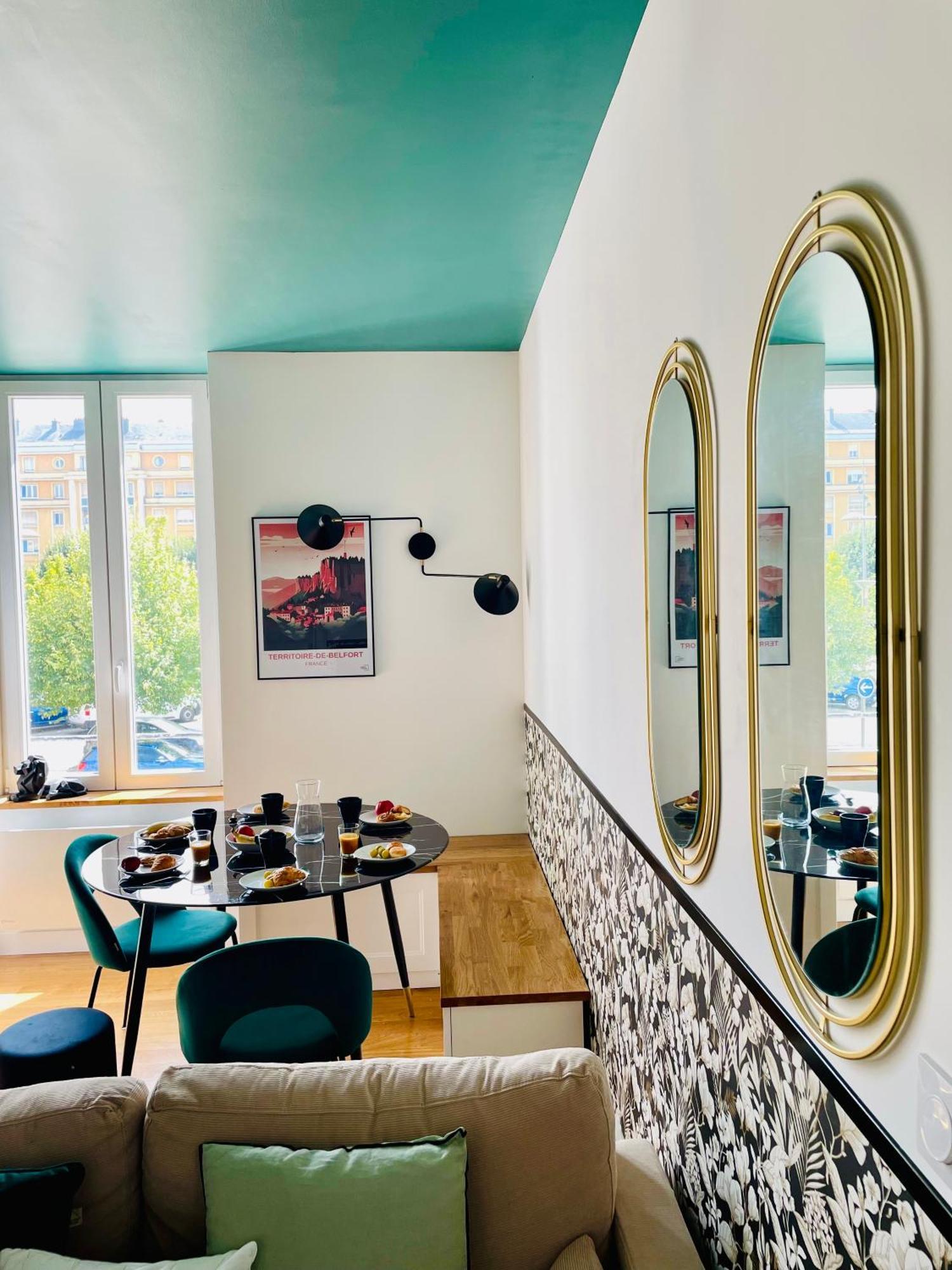 101 - Appartement Elegant Art Deco Pres Du Centre Ville 贝尔福 外观 照片